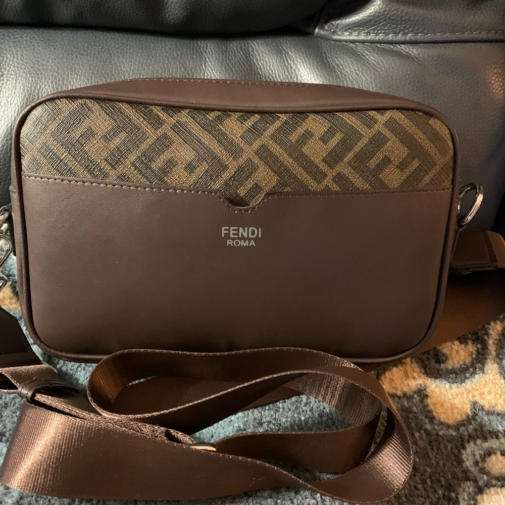 FF brown inspired crossbody bag